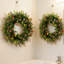 2 pièces décorations de couronne pour la maison Couronne artificielle pour porte d'entrée avec gypsophile pour la Saint-Valentin
