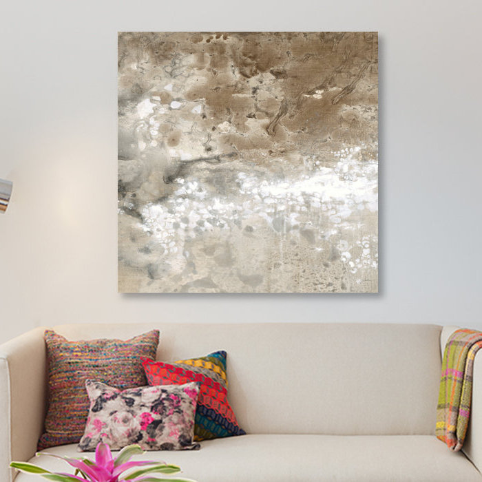 «Earthen II», reproduction sur toile, H 12 po x l 12 po x P 0,75 po, Pas de tapis, Toile tendue