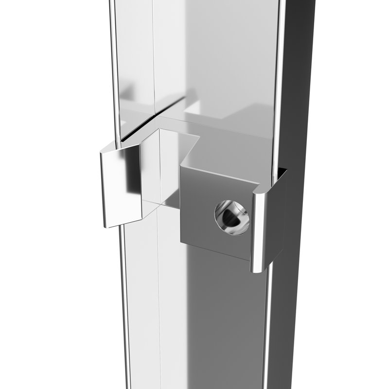 60” Wide X 57” High Aluminum Frame Double Sliding Bathtub Door, 1/4” Clear Tempered Glass, Soft-close Feature, Reversible For Distinct Bathroom Configurations, Glass With Reduced Breakage Risk 60”w