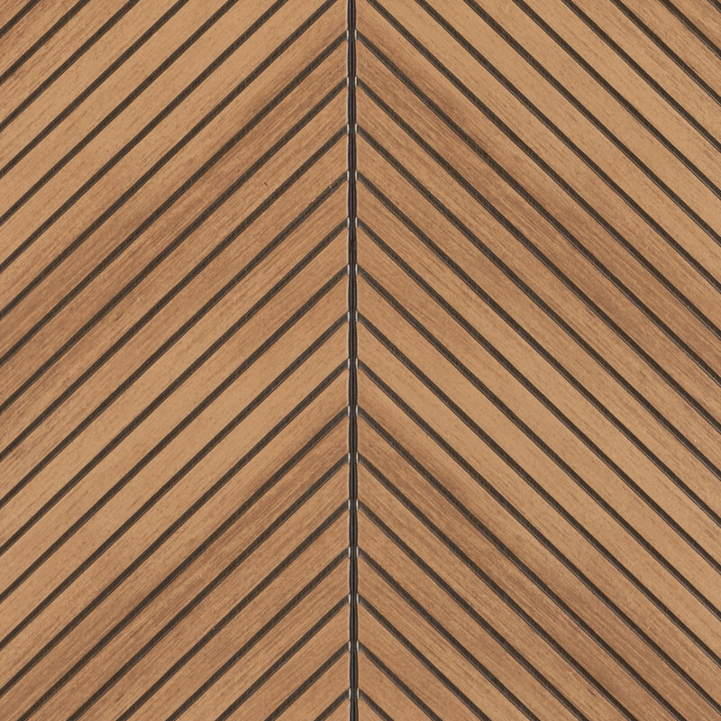 Parois en lattes de bois en polystyrène à collage L 94,5 po x l 12 po x P 0,25 po, Beige antique