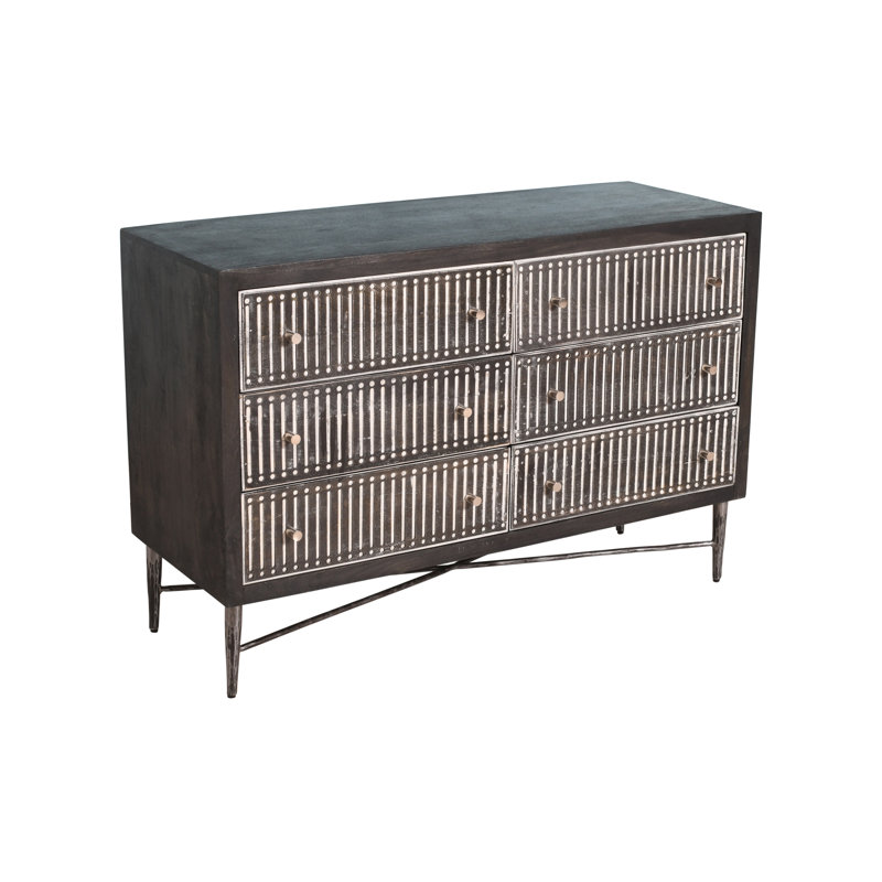 Commode double 6 tiroirs Mandish