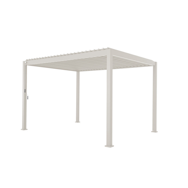 Aluminum Pergola, White, 250cm H x 400cm W x 300cm D