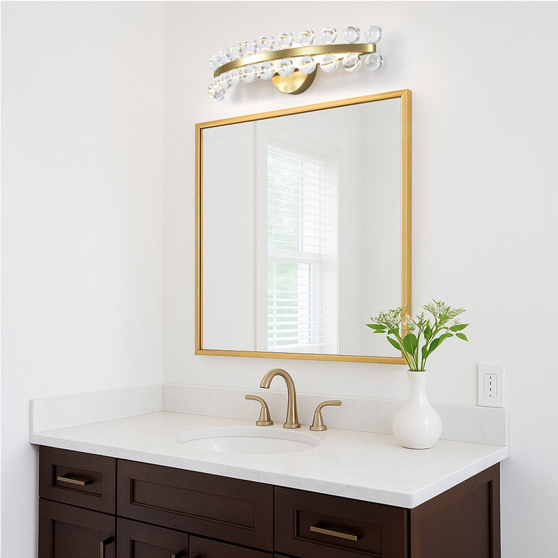Éclairage de salle de bain Jackeline, Laiton poli