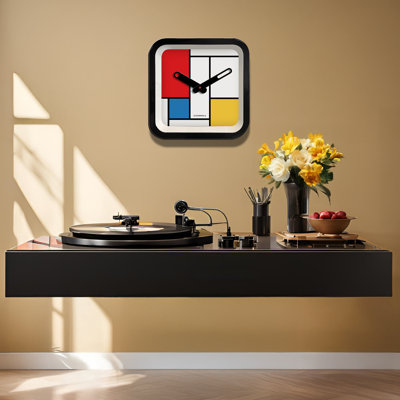 Mondrian Indoor/outdoor Clock