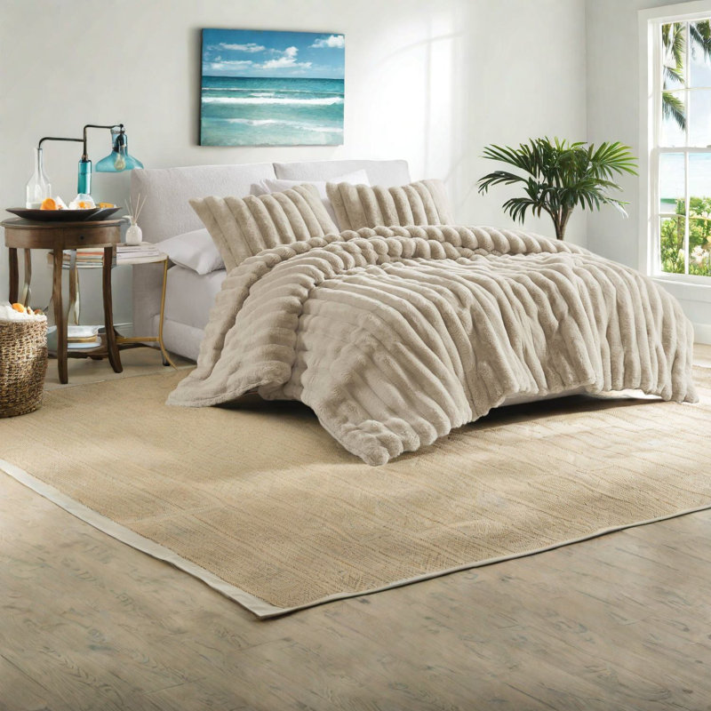 Ensemble de literie en fausse fourrure Ultrasoft, polyester moelleux, confort moderne