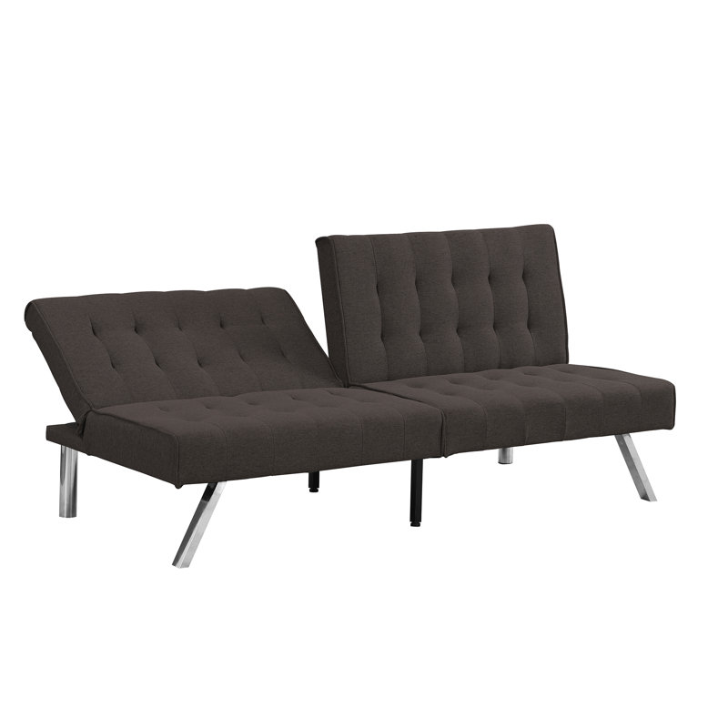 Gonnelli Armless Sofa, Modern Sofa, Accent Sofa, Espresso Polyester Blend 