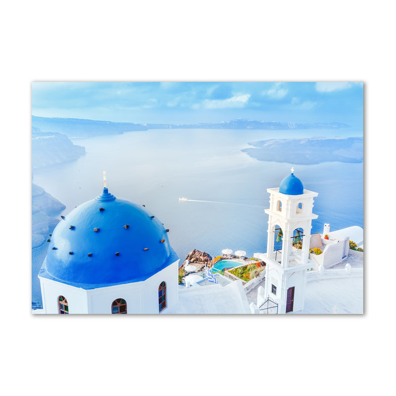 Santorini Greece - Wrapped Canvas Print