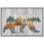 «Western Wood Effect Landscape Bear Pine Tree Mountain Vista Nature», reproduction sur toile-93389117-93389116