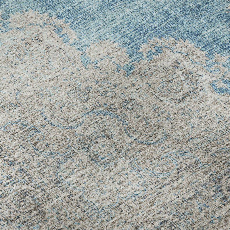 Premium Machine Washable Natoma AMF1003 Oriental Rug, Rectangle 8' x 10'