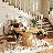 47” Round Dining Table For 4, Wood Farmhouse Kitchen Table For Living Room, Dinner, Chamfered Edge 1.18" Thickness Tabletop-1516871685