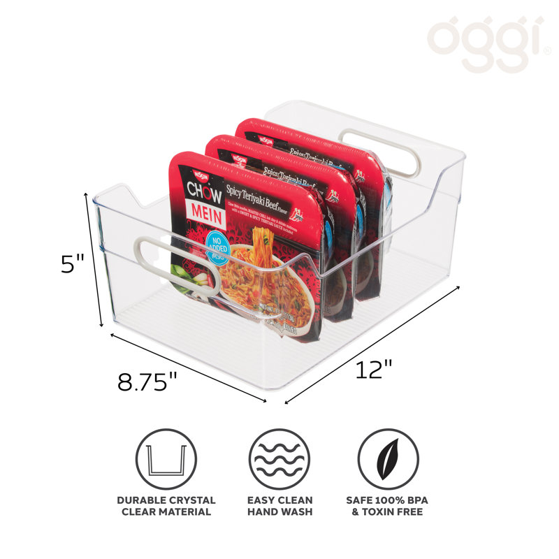 Bac de rangement mural haut Oggi - 12 po x 8,75 po (ensemble de 6)