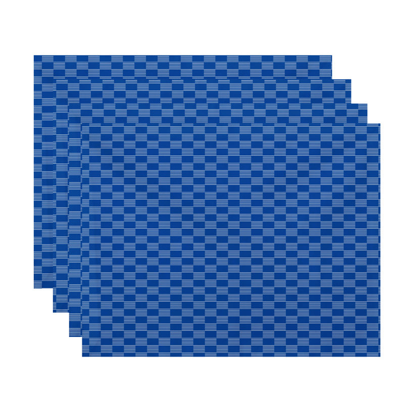 Read Between The Lines Geometric Placemat, Azure