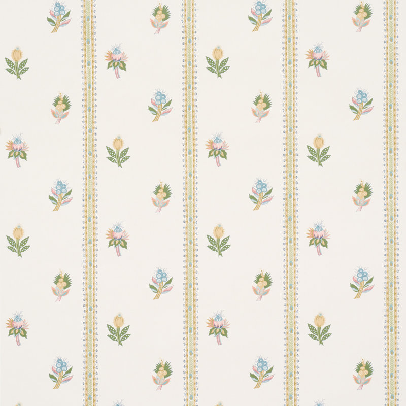 Papier peint Les Fleurs Exotiques, Jaune
