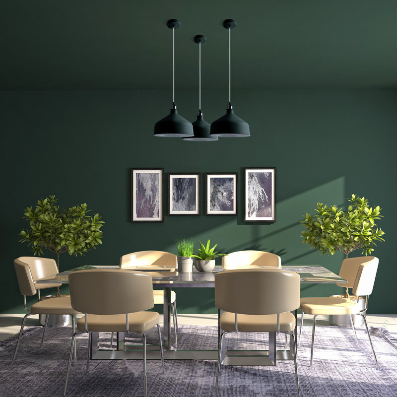 Rebekah 1 - Light Single Pendant, Green/White