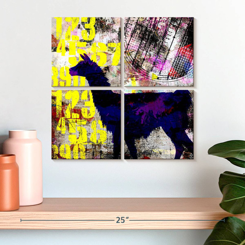 Brampt Painted Llama Grunge
