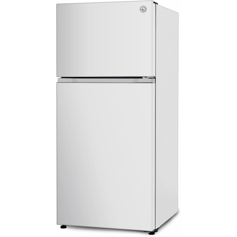 Commercial Cool 20 Cu. Ft. Top Mount Refrigerator with Ice Maker, 2-Door Refrigerator with Top Freezer, Freezer with Icemaker and Adjustable Temperature Control, ENERGY STAR, CCR2000GIMW, White