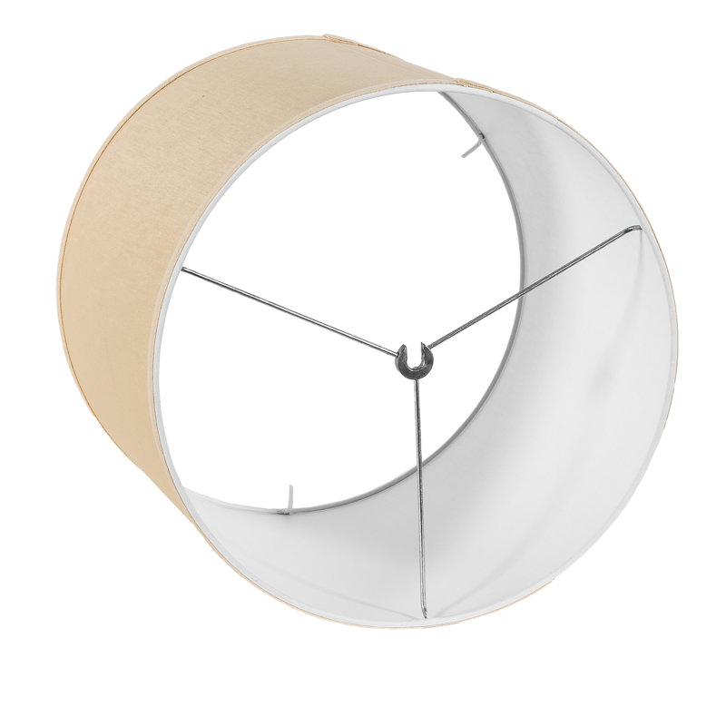 Lamp Shade, Beige, 11" H x 14" W x 14" D