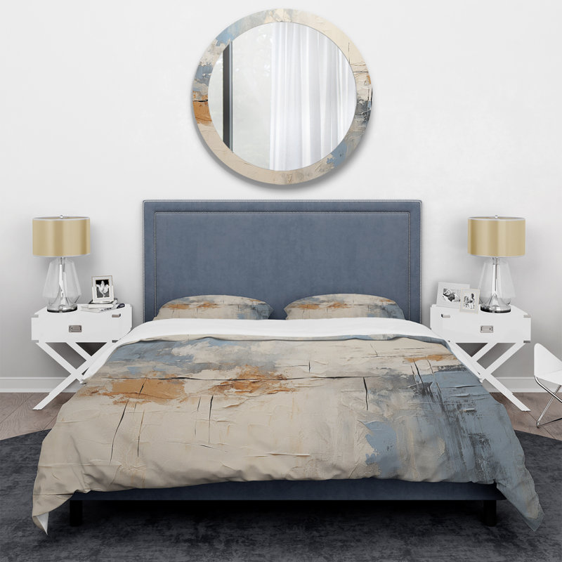 Minimalism Modern Scandinavian Serenity Art I - Modern Scandinavian Duvet Cover Set, Queen Duvet Cover + 2 Standard Shams