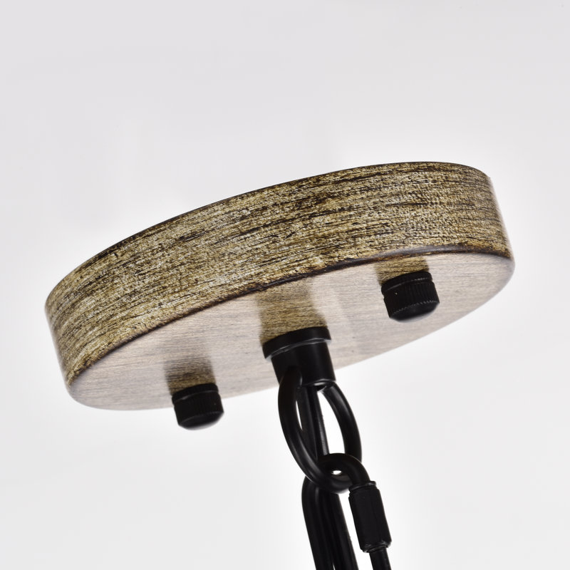 Lustre en roue de chariot unique à 24 lumières Ammerman
