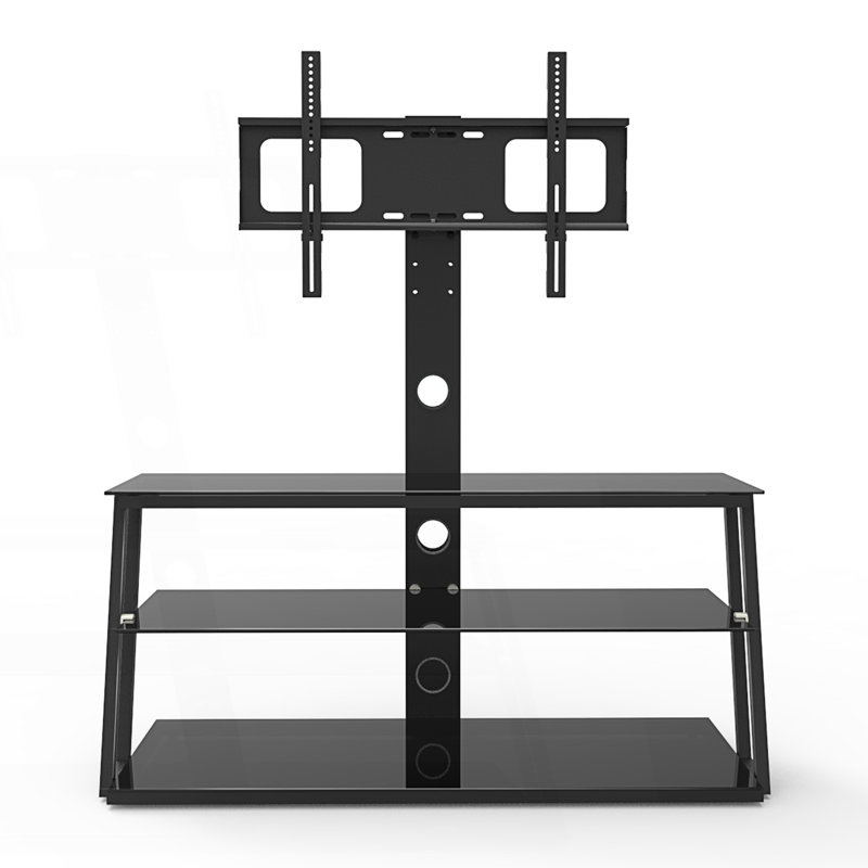 Multi-Function Height Adjustable Tempered Glass Tv Stand