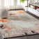 Lasley Contemporary POP Modern Abstract Vintage Cream/Orange Rug