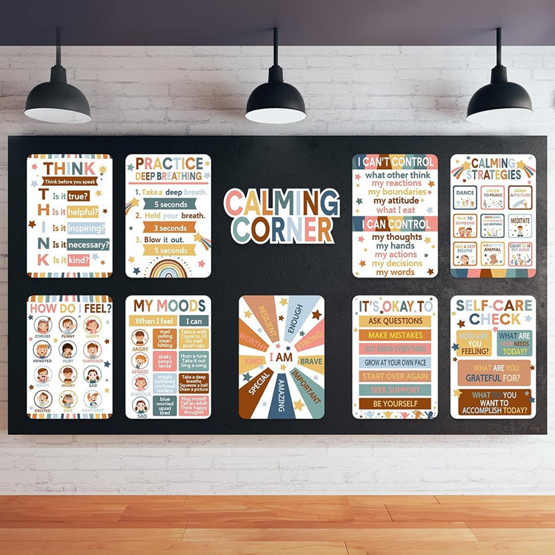 10 affiches apaisantes - Tableau d'émotion pour les enfants