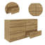 Tanyel 140 cm W Chest of 6 Drawers-2130299384
