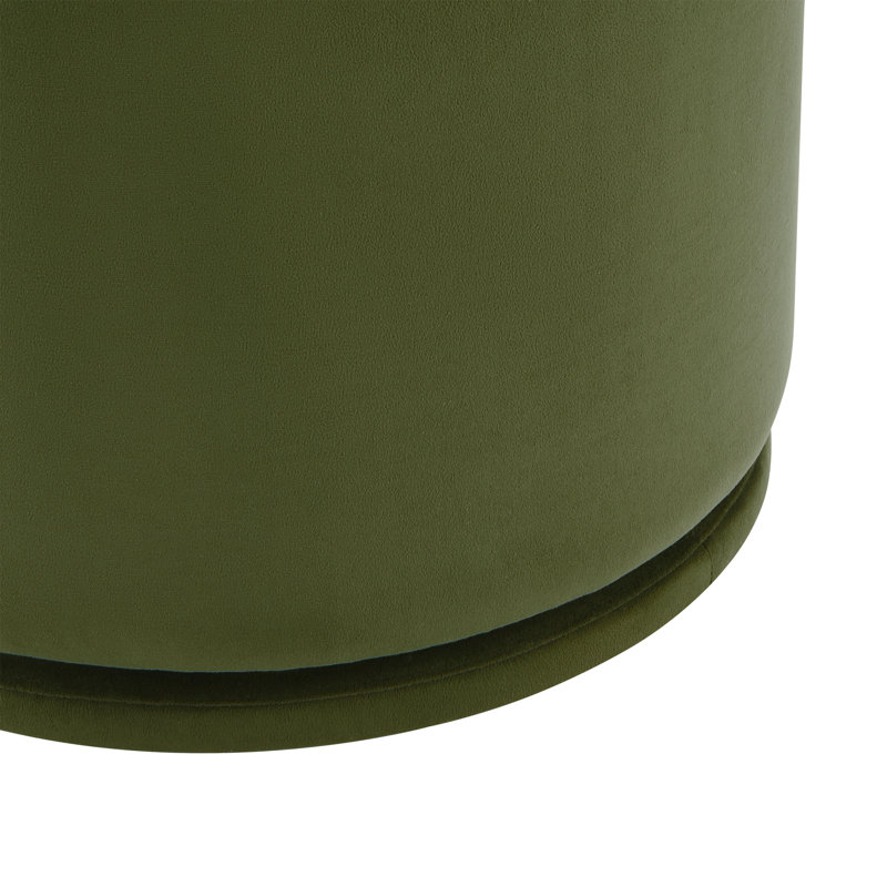 Fauteuil demi-tonneau pivotant Adrielle, Velours performance Bella Forest