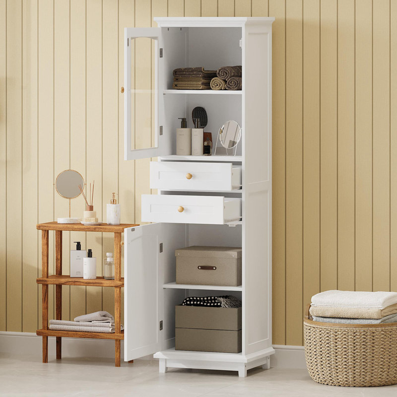 Armoire autoportante moderne, Blanc