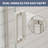 56'' - 60'' W X 74'' H Single Sliding Semi-Frameless Shower Door With 5/16'' Tempered Glass-124488405-125950954
