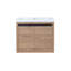 Armoire de salle de bain avec lavabo, portes à fermeture en douceur, fixation flottante, 24 po pour petite salle de bain, 24 po x 18 po-511624564