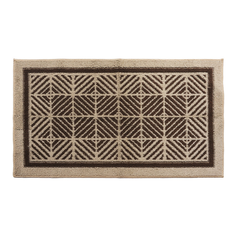 Tapis brun/crème