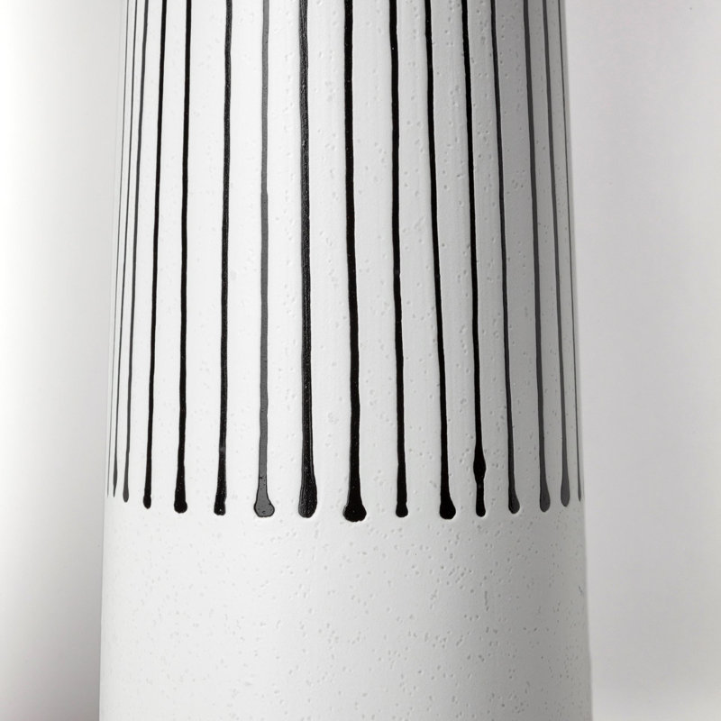 Vase de plancher en céramique Kamini, H 17,8 po x l 5,1 po x P 5,1 po