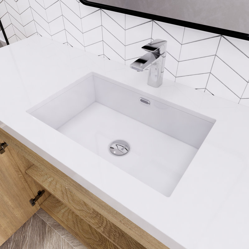 Meuble-lavabo Verda, Chêne