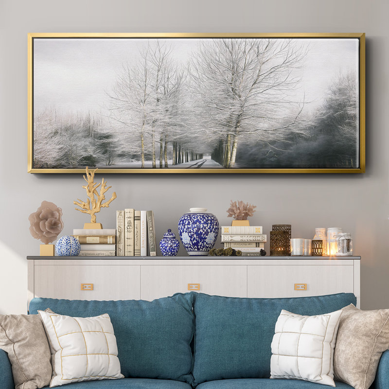 «Winter is Here», toile encadrée, H 20 po x l 50 po