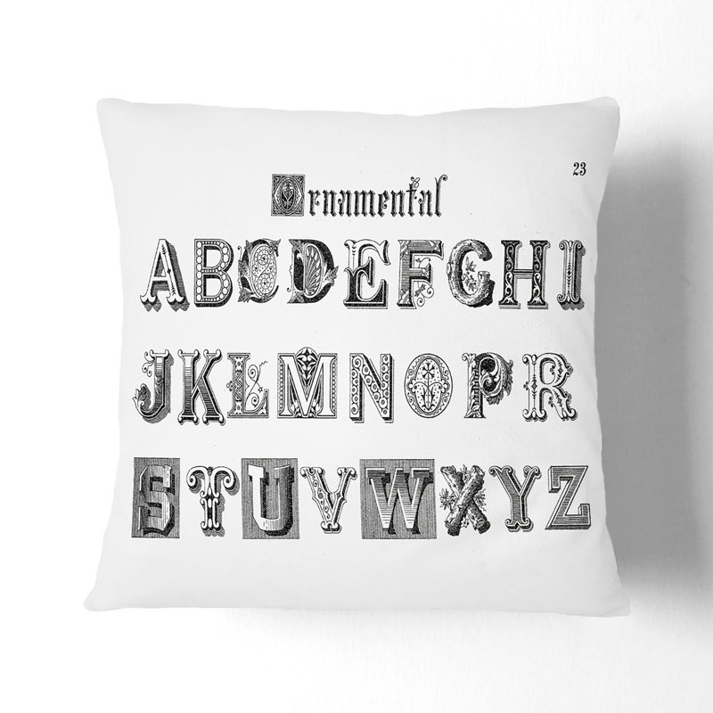 Square Throw Cushion, 40cm H x 40cm W x 15cm D, Black