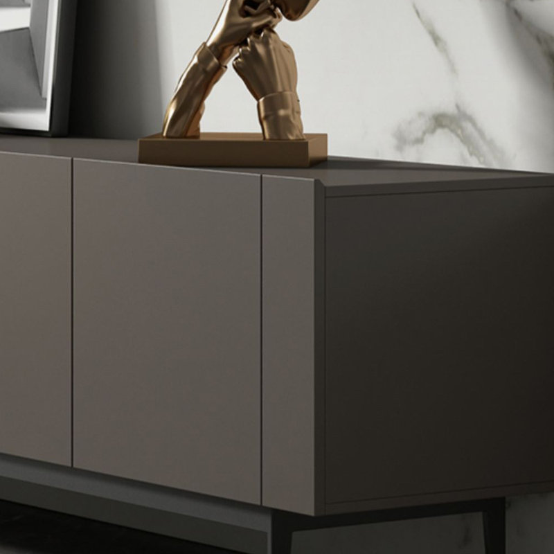 Meuble télé de rangement de style américain, Gris