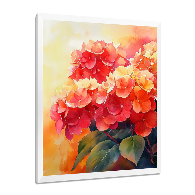 Achenbach - art mural floral, H 20 po x l 12 po, Reproduction encadrée sans passe-partout, Blanc