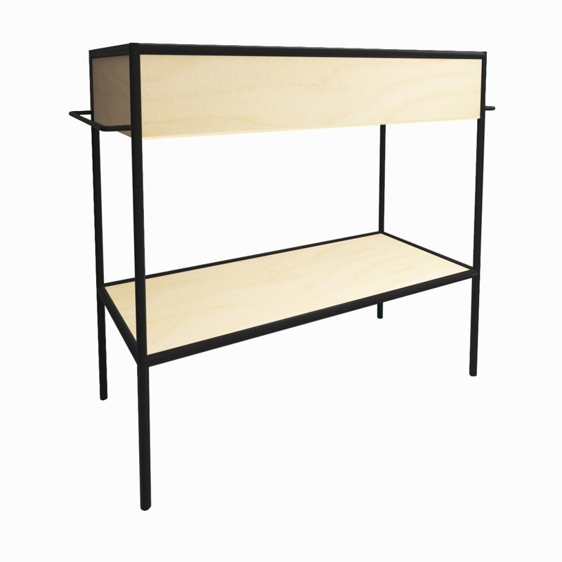 Ashauntae 95cm Single Bathroom Vanity Base Only, Birch/Alder/Black