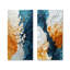 Biomorphism Wave to Sand Migre V - Art mural abstrait 2 pièces-648454834-648454833-648454828