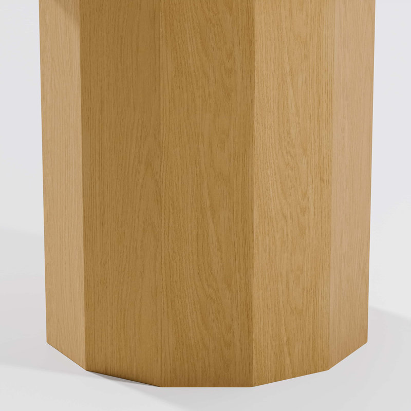Table de salle à manger en bois massif, H 30 po x L 52 po x l 52 po, Chêne