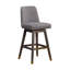 Tabouret de bar ou de comptoir Dunamuggy en bois de chêne avec siège en tissu - ensemble de 4-2092895194-2092895205-2092895207