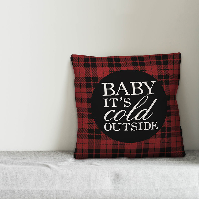 Plaid Reversible Throw Pillow