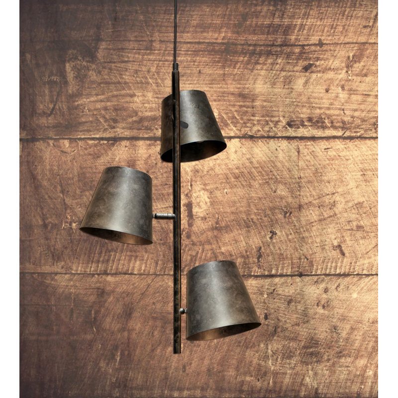 Carey 3 - Light Cluster Pendant, Grey Frost