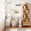 Rotating Rolling Bookcase with 1 Drawer-1918916639-1917393778