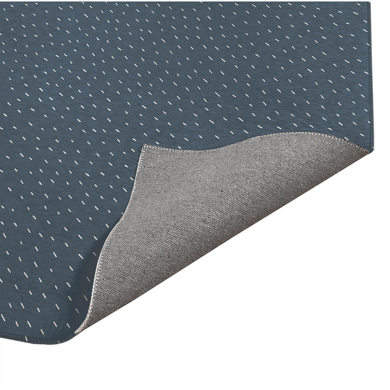Tapis de bureau Paulie, L 6 pi x L 4 pi, Blue