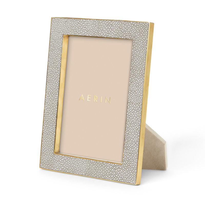 Shagreen Picture Frame, 5" x 7", Dove