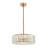 3 - Light Dimmable Drum Crystal Chandelier