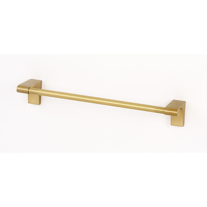 Luna 19" Wall Mounted Towel Bar, Satin Brass, 2" H x 19" W x 1" D