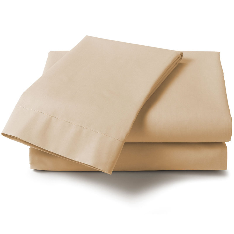 Cotton Blend Flat Sheet, Coffee, Double (4'6)